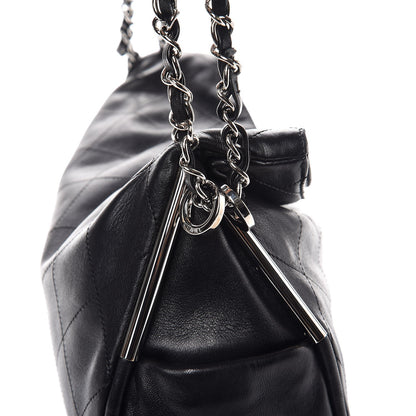 Chanel Lambskin Stitched Medium Ultimate Soft Tote Black 8 of 13