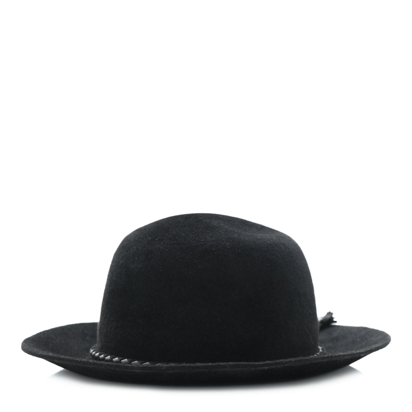 Felt Goatskin Lambskin Hat 58 Black