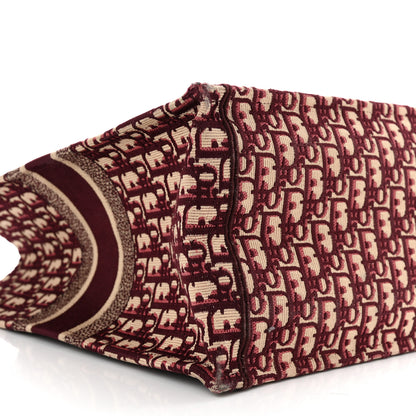 Christian Dior Oblique Large Book Tote Burgundy Multicolor 9 of 10