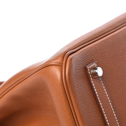 Hermes Natural Barenia Faubourg Birkin 35 Fauve 42 of 46