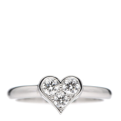 Tiffany Platinum Diamond Hearts Ring 47 4 1 of 4