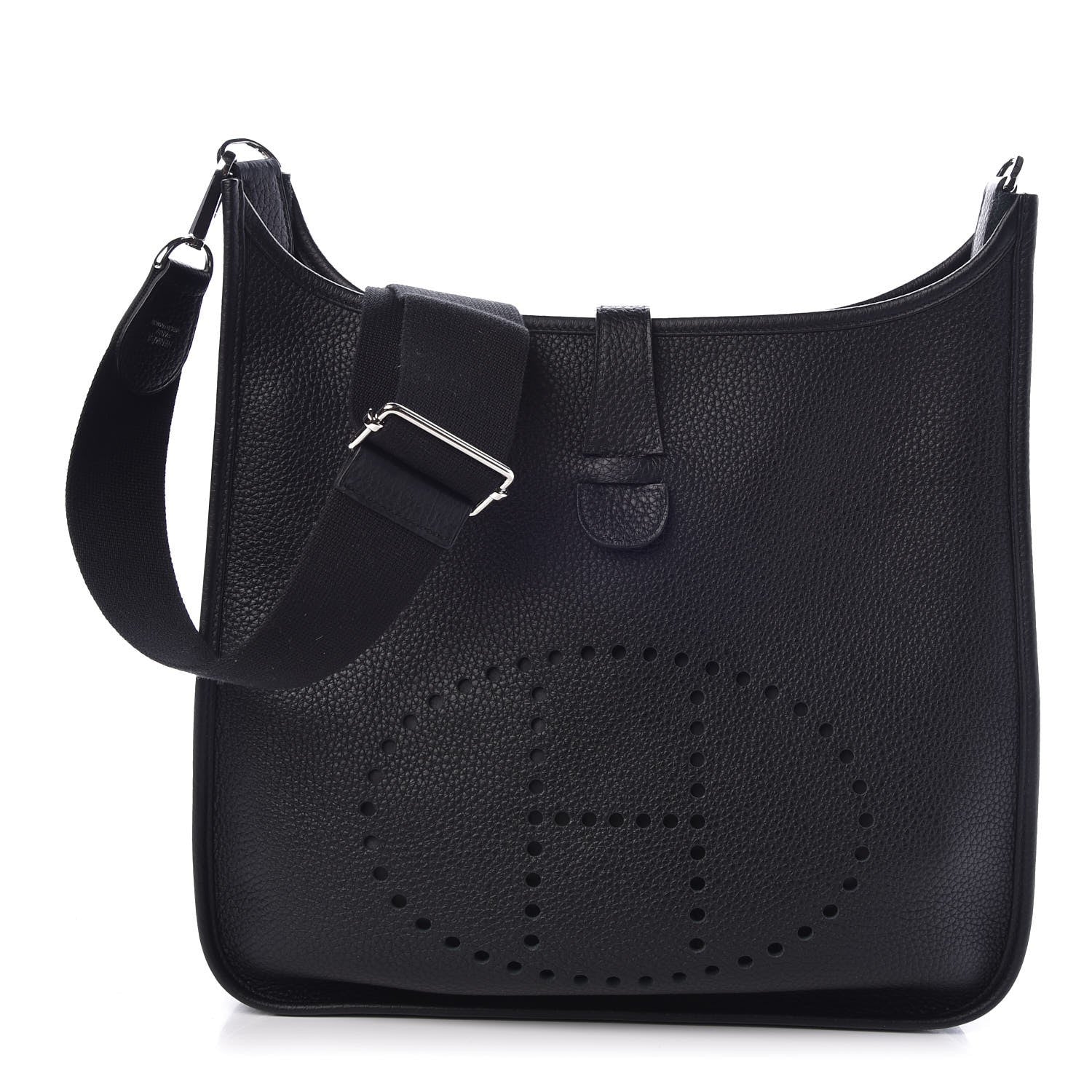 Hermes Taurillon Clemence Evelyne III GM Black 1 of 8