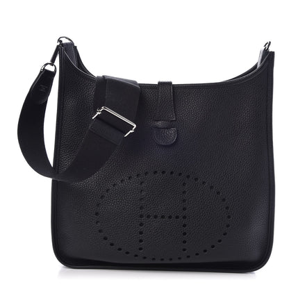 Hermes Taurillon Clemence Evelyne III GM Black 1 of 7