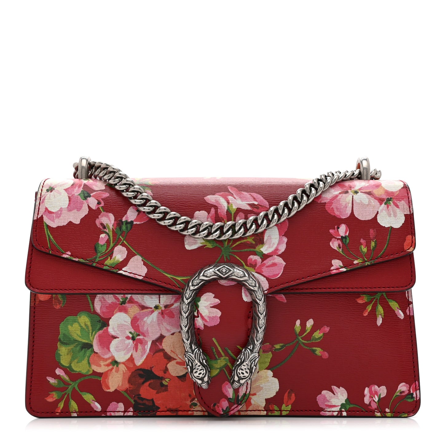 Calfskin Blooms Print Small Dionysus Shoulder Bag Romantic Cherry Multicolor