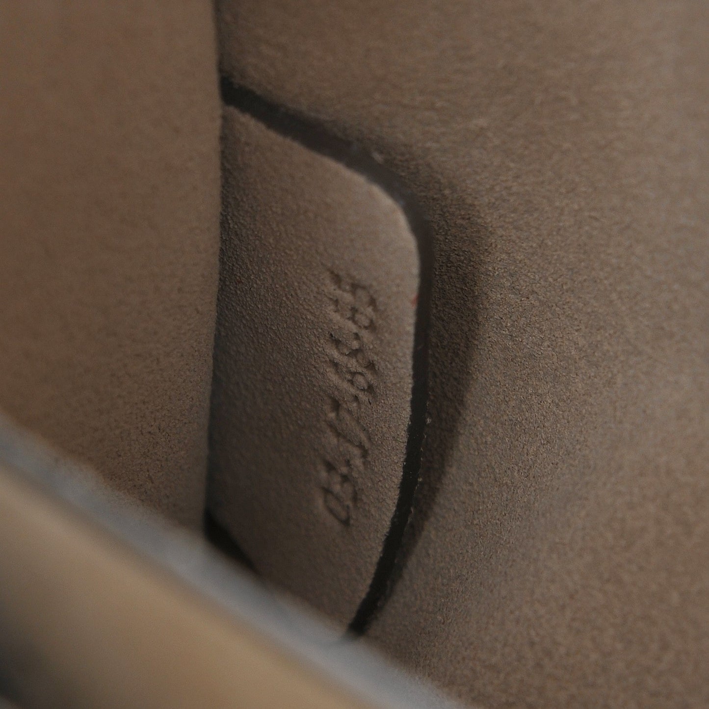 Suede Calfskin Small Faye Shoulder Bag Motty Grey