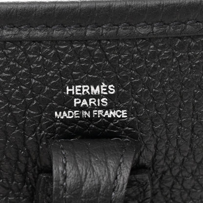 Hermes Taurillon Clemence Evelyne TPM Black 6 of 11