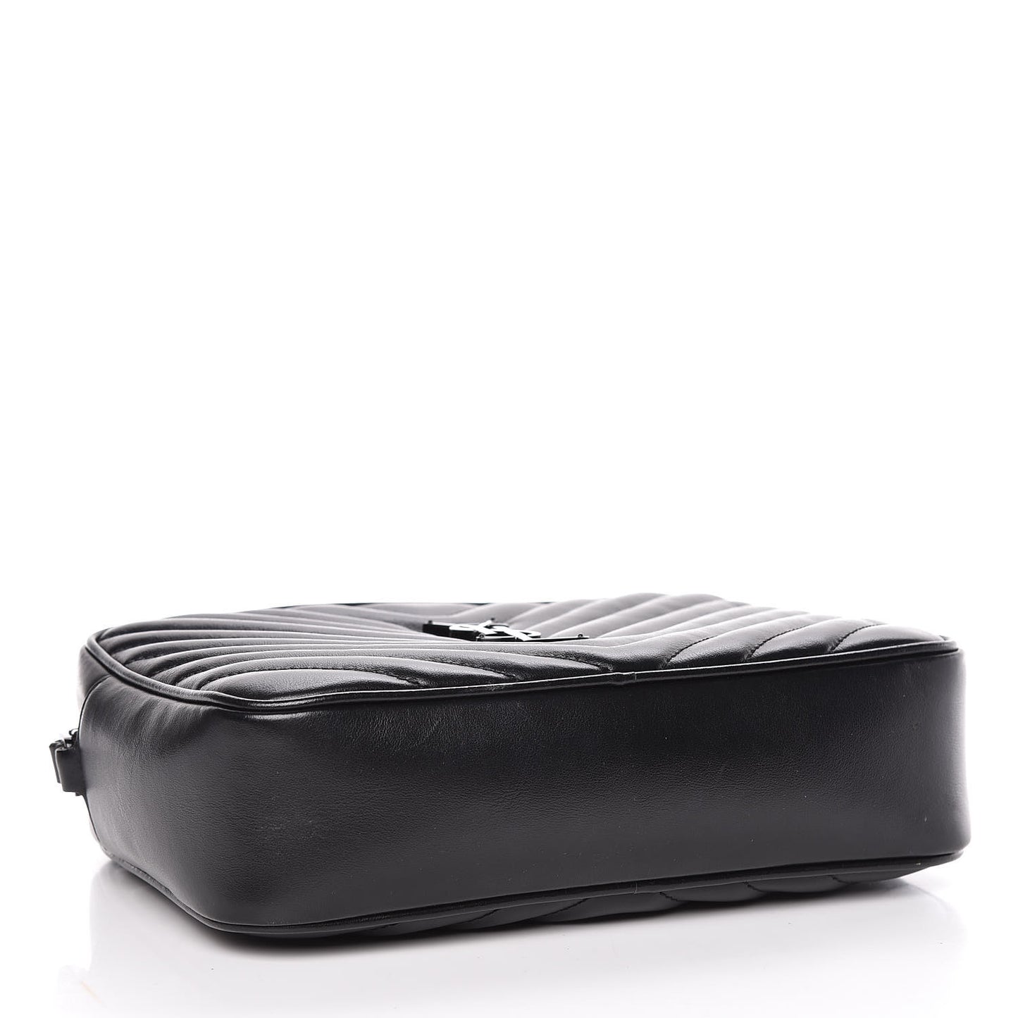 Calfskin Matelasse Monogram Lou Camera Bag Black