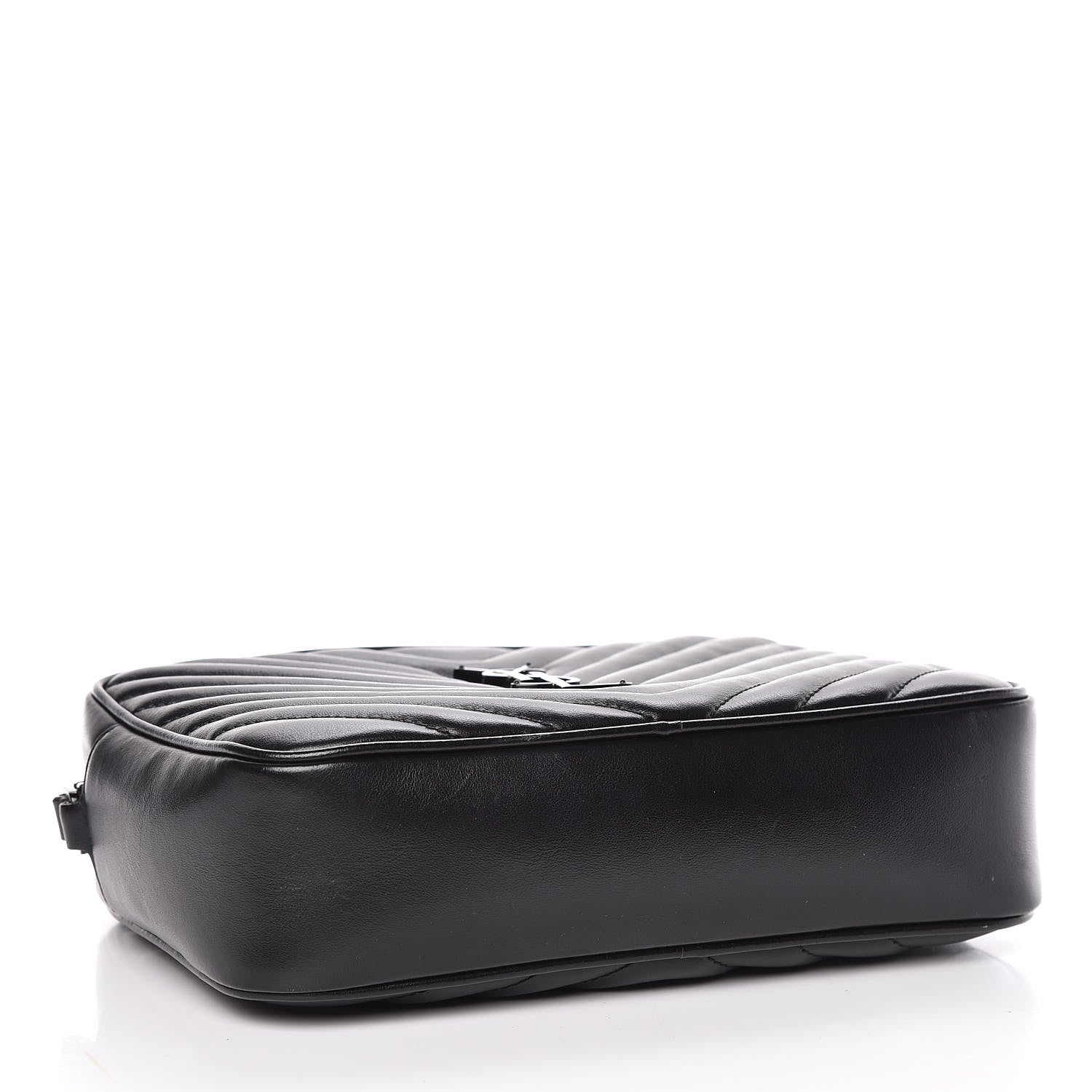 Saint Laurent Calfskin Matelasse Monogram Lou Camera Bag Black 4 of 10