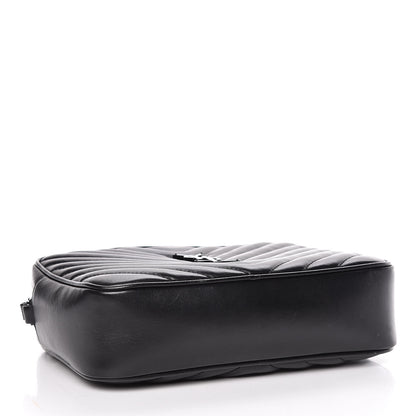 Saint Laurent Calfskin Matelasse Monogram Lou Camera Bag Black 4 of 10