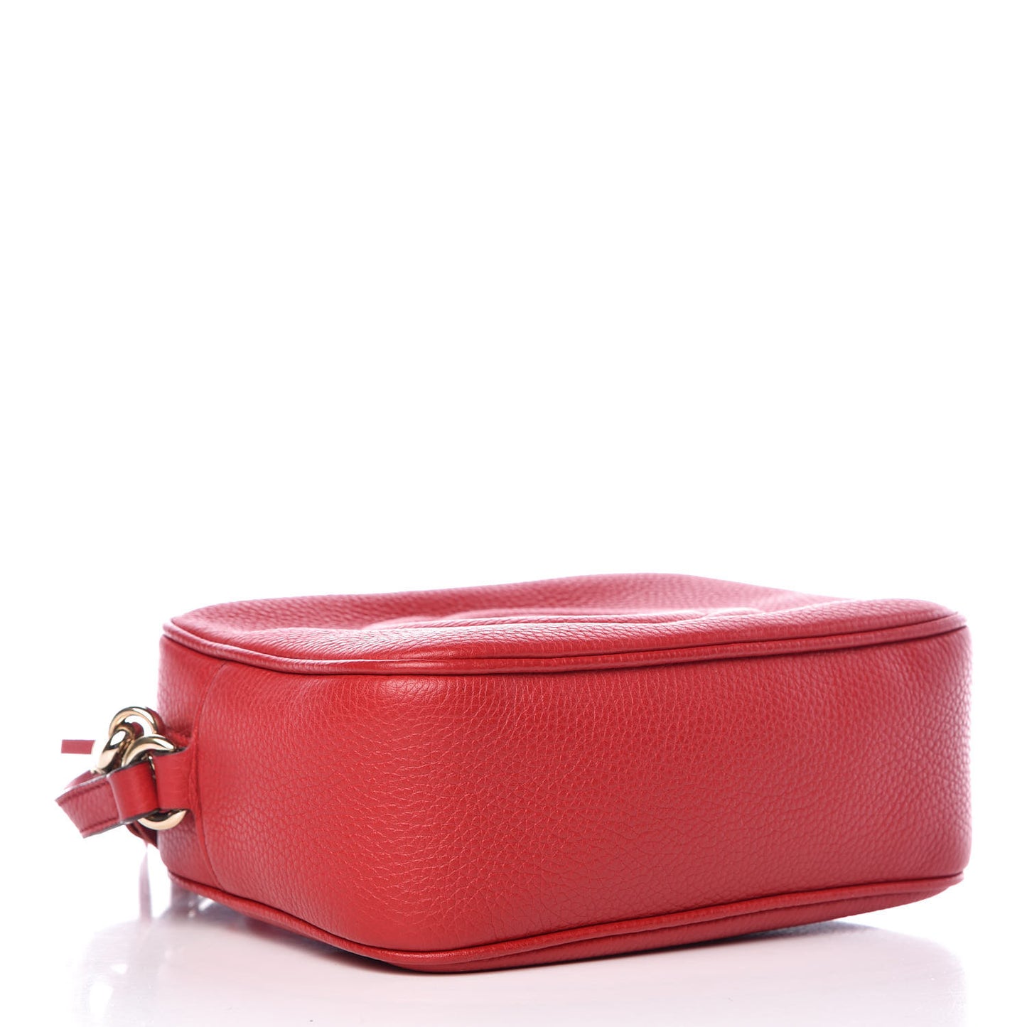 Pebbled Calfskin Small Soho Disco Bag Tabasco Red