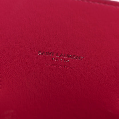 Saint Laurent Grained Calfskin Baby Sac De Jour Lipstick Fuchsia 6 of 14