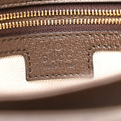 Gucci GG Supreme Monogram Textured Dollar Calfskin Web Medium Blondie Shoulder Flap Bag Beige Ebony New Acero 7 of 11