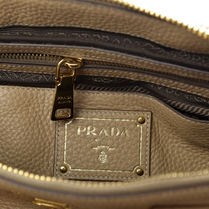Prada Vitello Daino Shopping Satchel Sughero 8 of 9
