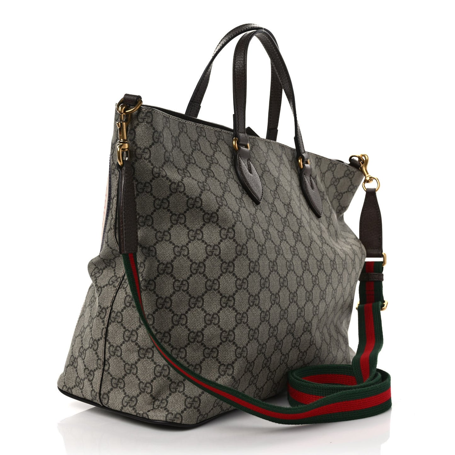 Soft GG Supreme Monogram Courrier Medium Crossbody Tote Beige New Acero