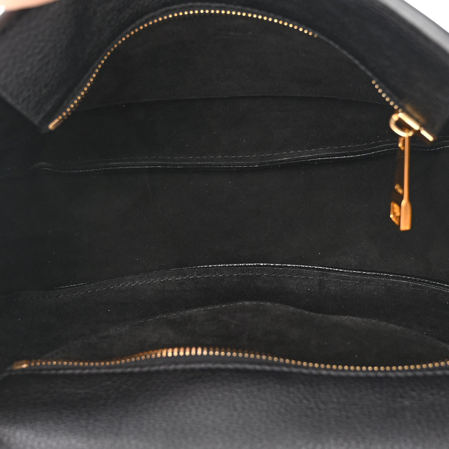 Chloe Shiny Grained Calfskin Marcie Clutch Black 5 of 9