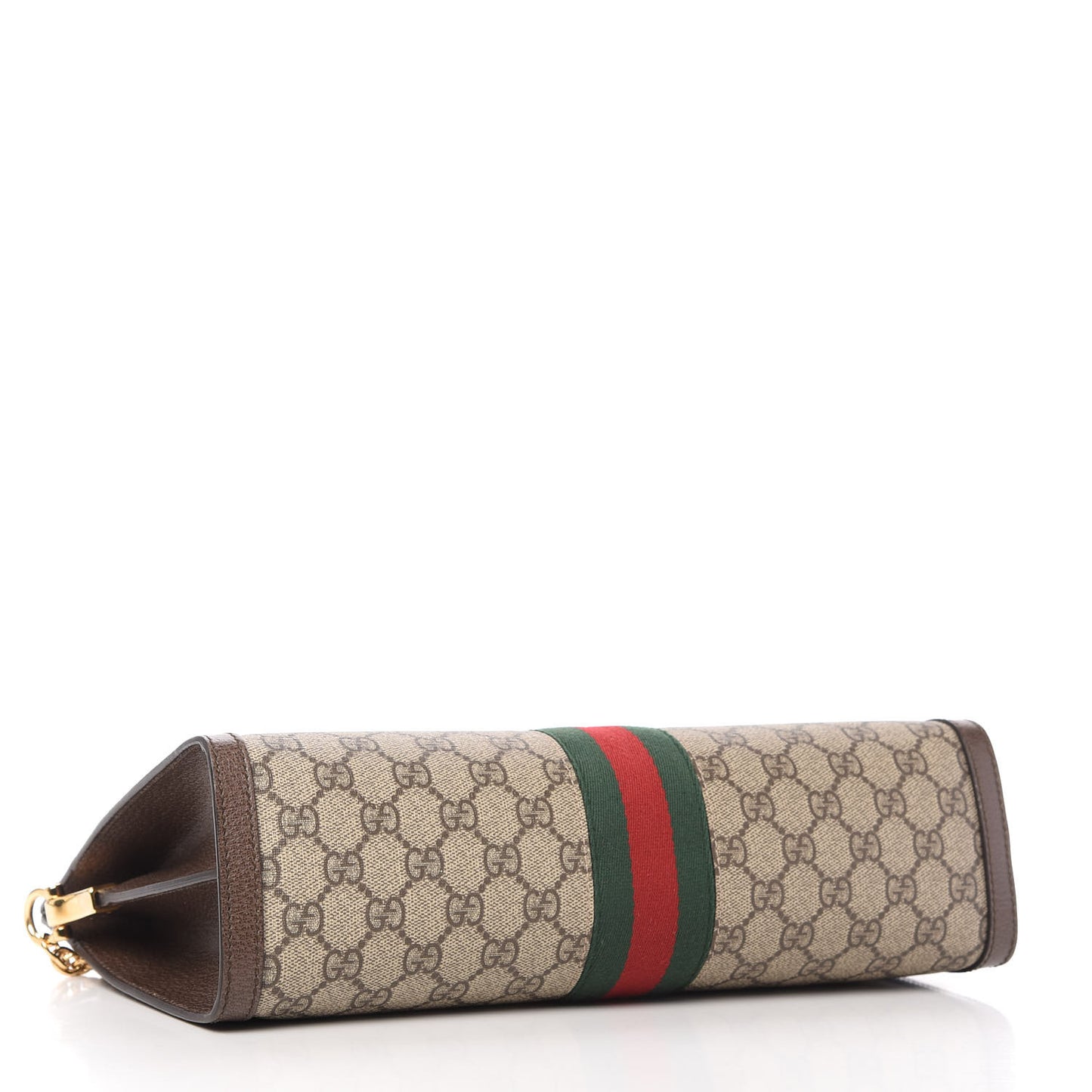 GG Supreme Monogram Web Medium Ophidia Chain Shoulder Bag Brown