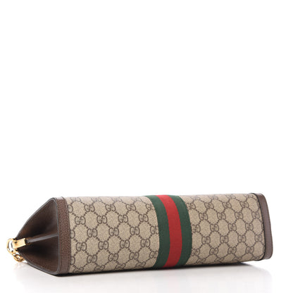 Gucci GG Supreme Monogram Web Medium Ophidia Chain Shoulder Bag Brown 4 of 10