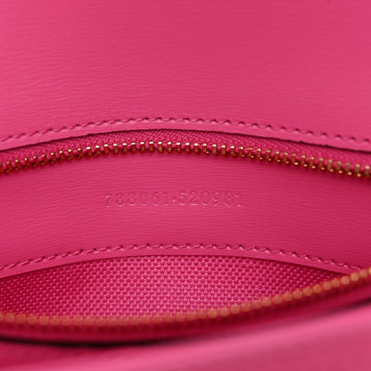 Gucci GG Monogram Textured Dollar Calfskin Small Luce Shoulder Bag Pink 7 of 10