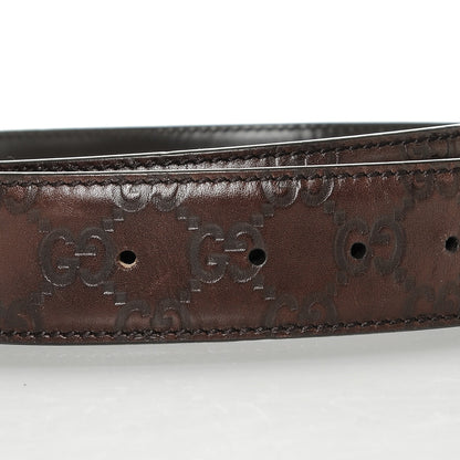 Gucci Guccissima Interlocking G 40mm Belt 90 36 Dark Brown 5 of 6