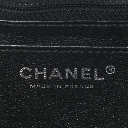 Chanel Washed Caviar Quilted Maxi Single Flap Black 6 of 9
