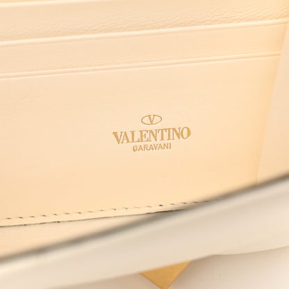 Valentino Garavani Nappa Roman Stud Wallet on Chain Ivory 6 of 14