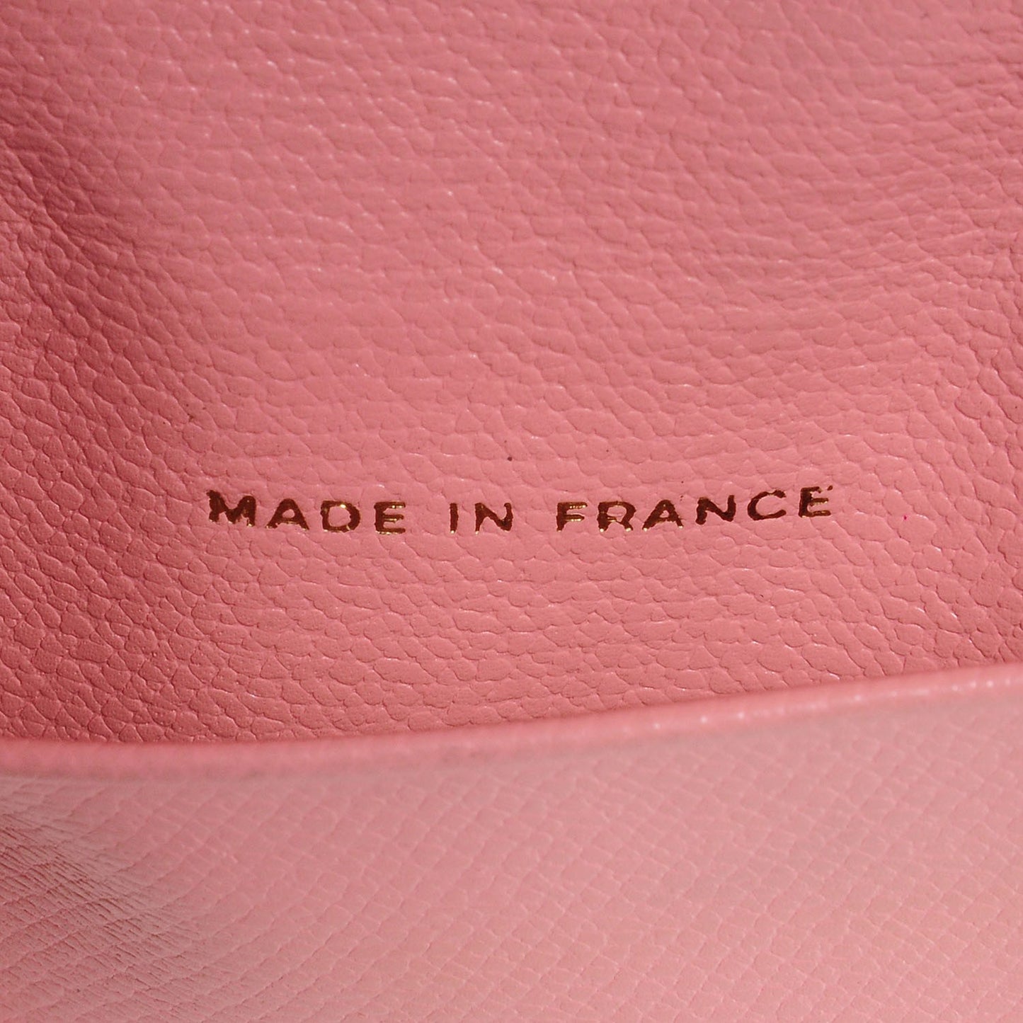Grained Calfskin CC Button 6 Key Holder Pink