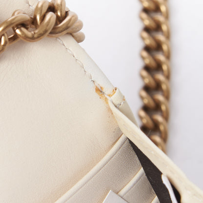 Gucci Calfskin Matelasse GG Marmont Chain Wallet Mystic White 11 of 11