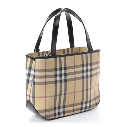Burberry House Check Small Tote Black 3 of 11