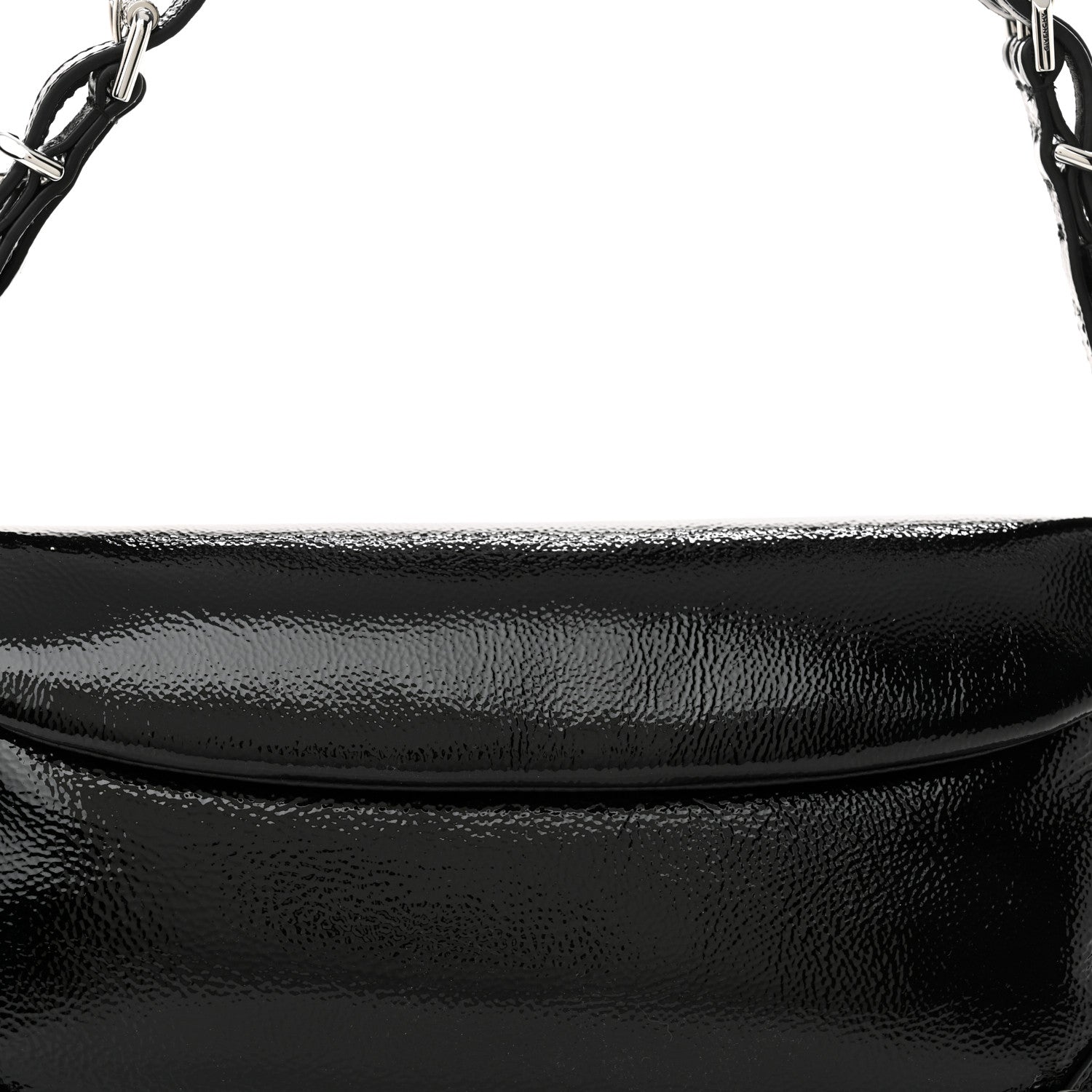 Givenchy Patent Calfskin Small P'tit Voyou Bag Black 7 of 10