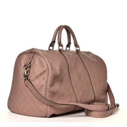 Gucci Guccissima Medium Carry On Duffle Antique Rose 3 of 10