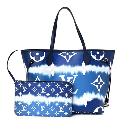 Louis Vuitton Monogram Escale Neverfull MM Blue 1 of 10