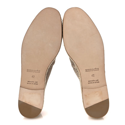 Hermes Suede Goatskin Mens Enrique Espadrilles 42 Beige Sable 7 of 11