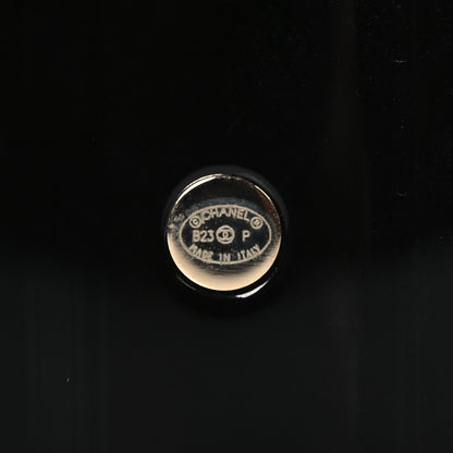 Chanel Resin Crystal Lambskin CC Cuff Black 5 of 6
