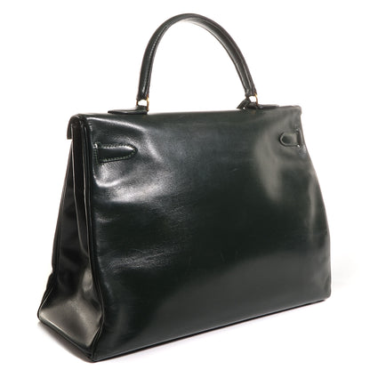 Hermes Box Kelly Retourne 35 Vert Fonce 3 of 20