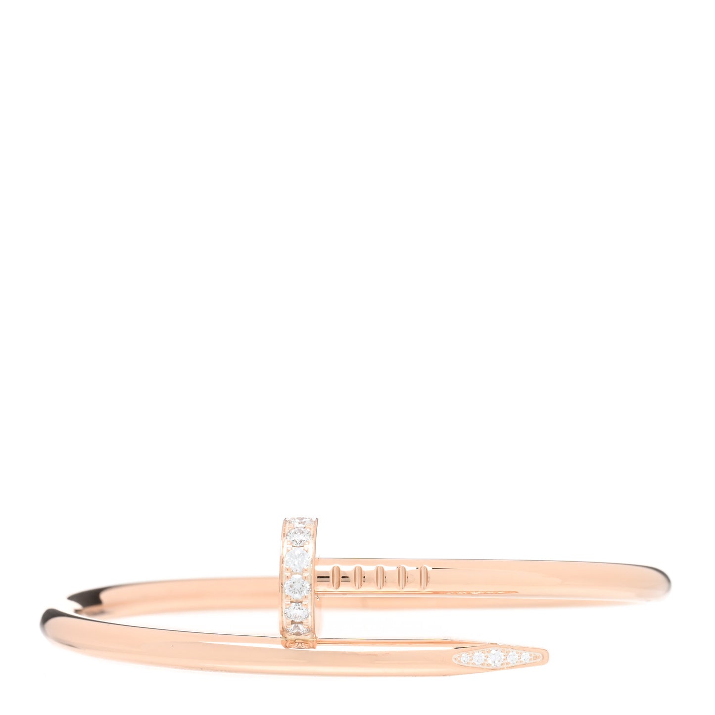 18K Pink Gold Diamond Juste Un Clou Bracelet 15