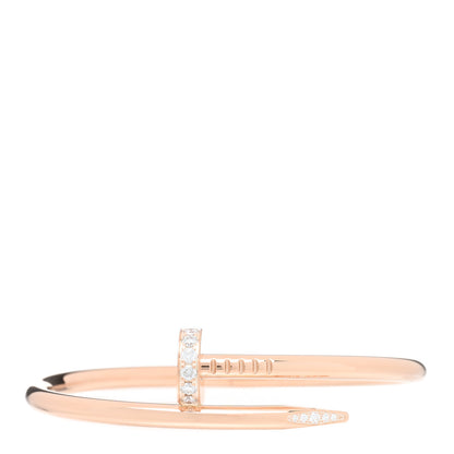 Cartier 18K Pink Gold Diamond Juste Un Clou Bracelet 15 1 of 3