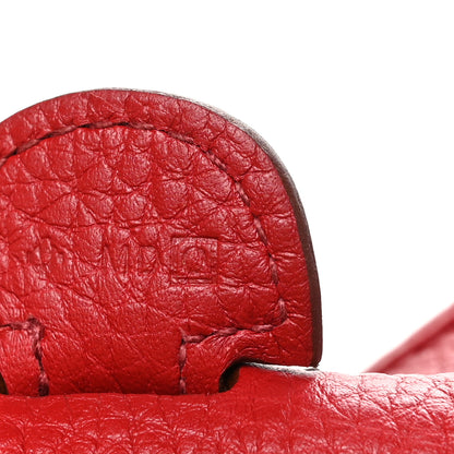 Hermes Taurillon Clemence Evelyne III PM Rouge Vif 7 of 10