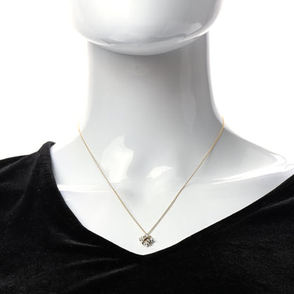 Tiffany Platinum 18K Yellow Gold Diamond Schlumberger Lynn Pendant Necklace 2 of 7