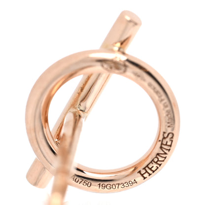 Hermes 18K Rose Gold PM Echappee Earrings 4 of 5