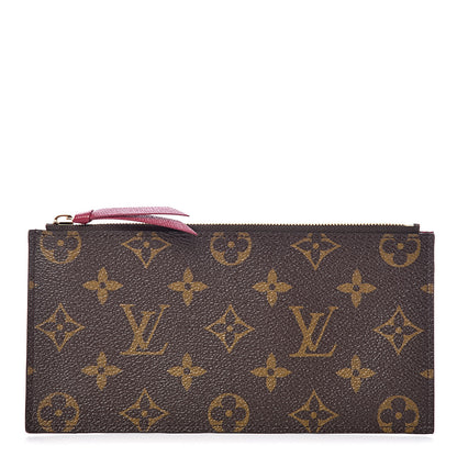 Louis Vuitton Monogram Felicie Chain Wallet Zippered Insert Fuchsia 1 of 6
