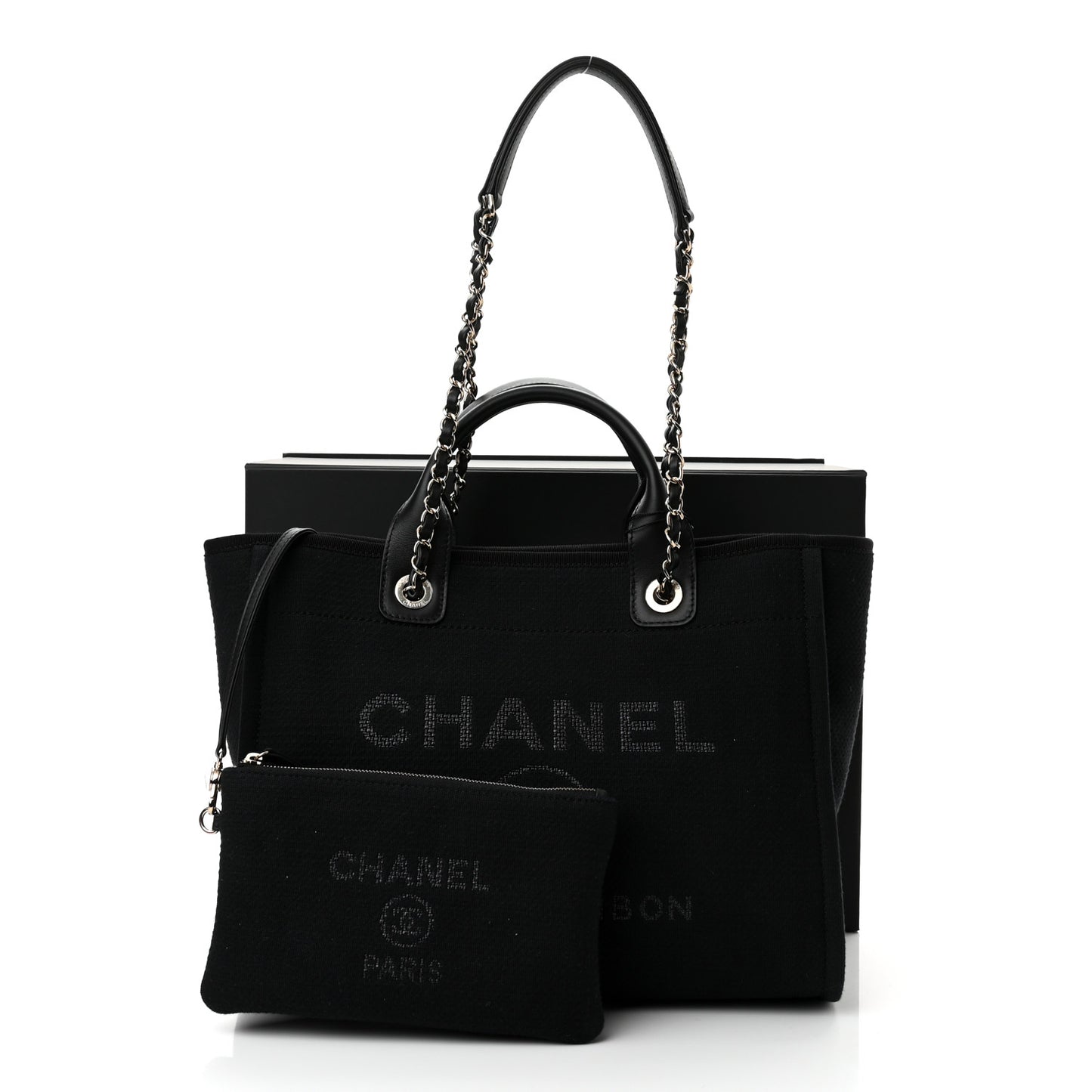 Mixed Fibers Small Deauville Tote Black