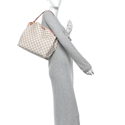 Louis Vuitton Damier Azur Graceful PM Rose Ballerine 2 of 9