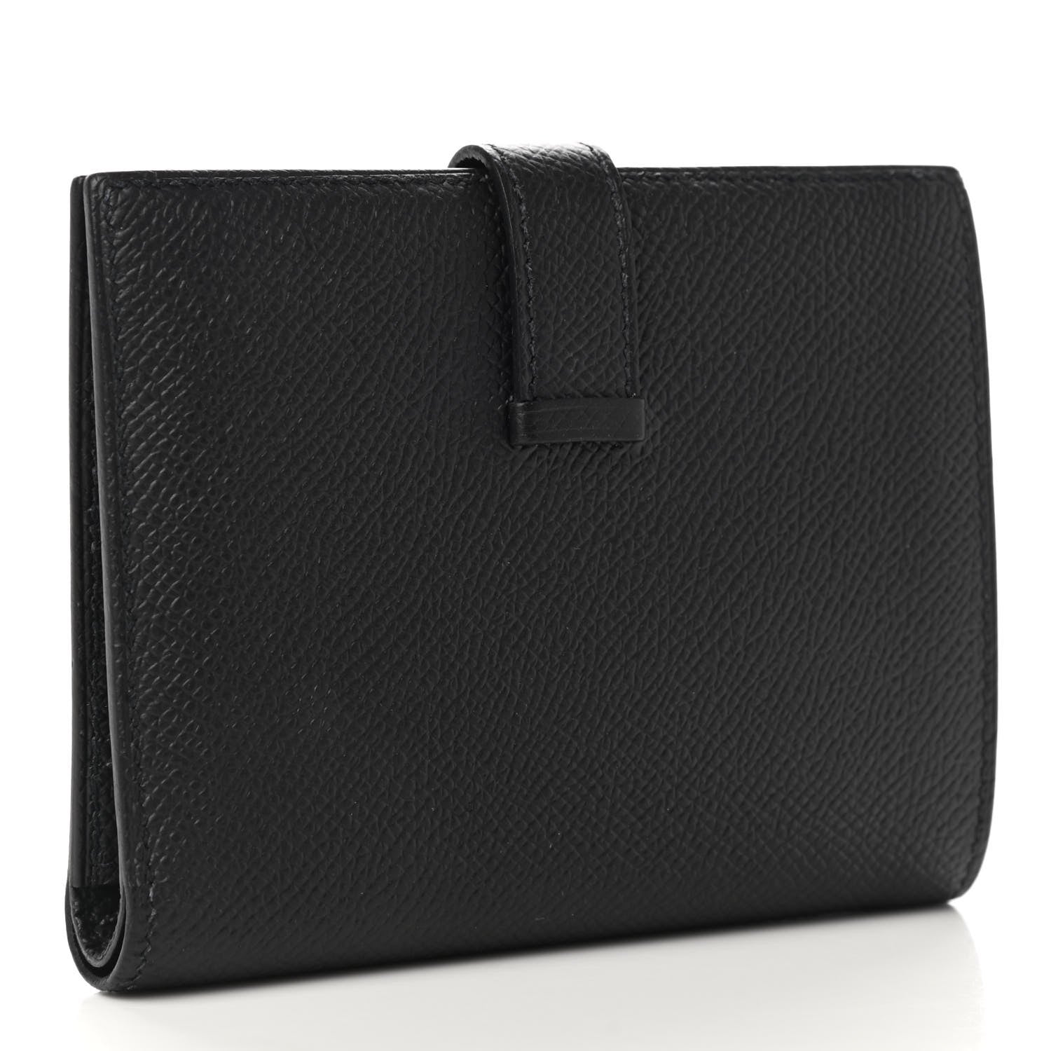 Hermes Epsom Bearn Compact Wallet Black 3 of 8