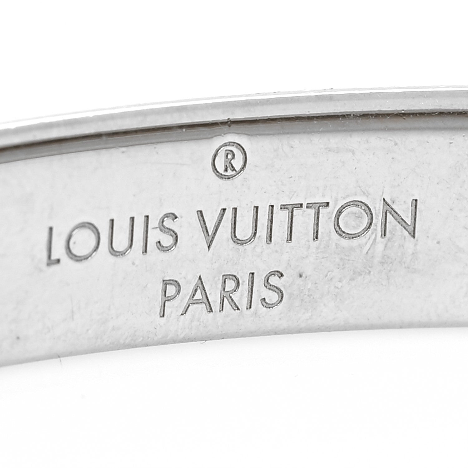 Louis Vuitton Palladium Monogram Nanogram Cuff S Silver 5 of 6
