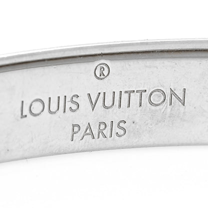 Louis Vuitton Palladium Monogram Nanogram Cuff S Silver 5 of 6