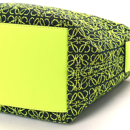 Loewe Jacquard Anagram Calfskin Small Cubi Bag Neon 8 of 10