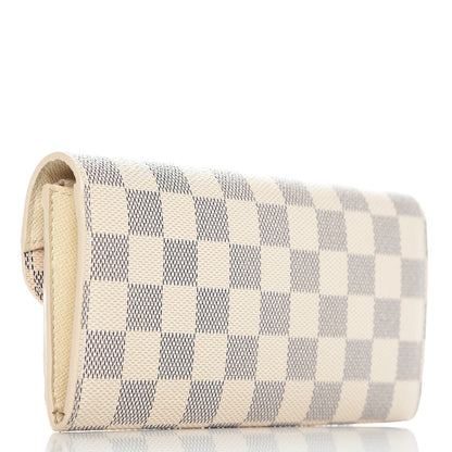 Louis Vuitton Damier Azur Emilie Wallet 3 of 7