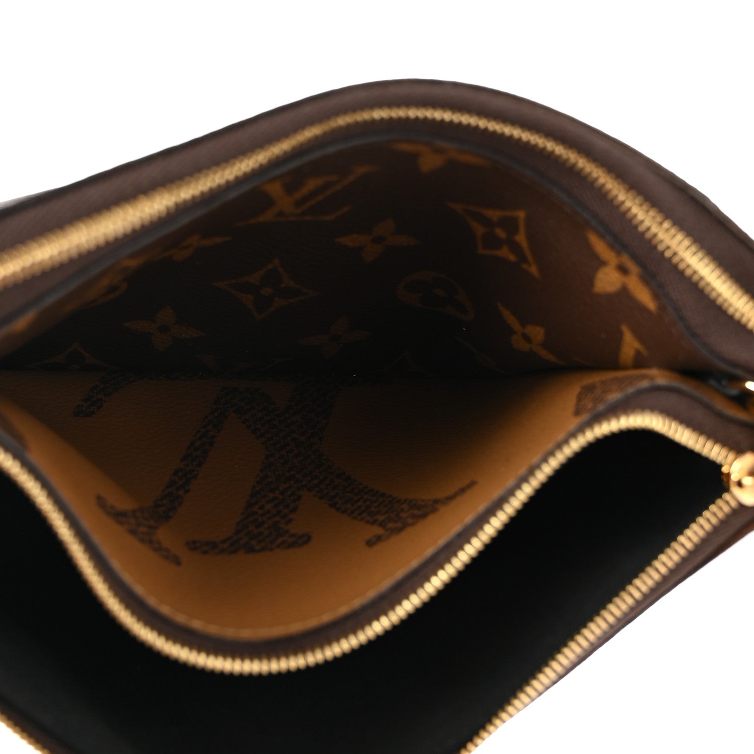 Louis Vuitton Reverse Monogram Giant Double Zip Pochette 6 of 11