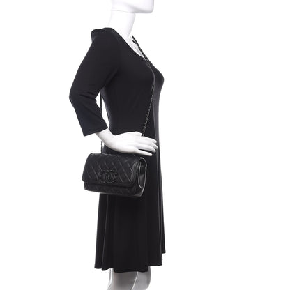 Chanel Lambskin Quilted Small CC Filigree Flap Black 2 of 13