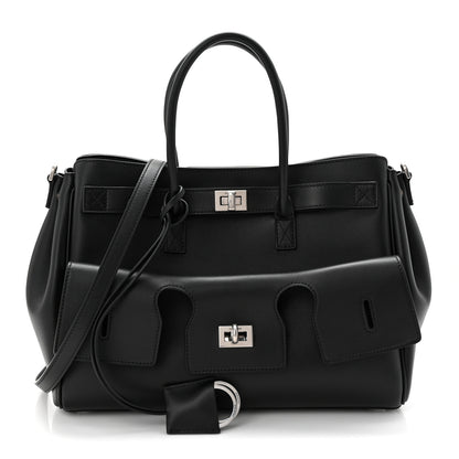 Balenciaga Smooth Calfskin Small Bel Air Carry All Bag Black 1 of 9